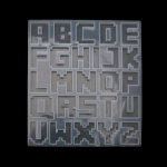 DIY Pixel Letters v&otilde;tmehoidja silikoonist epoks&uuml;vorm DIY v&otilde;tmehoidja ripats ehete meisterdamise vorm valentinip&auml;evaks armastuse kingituseks L
