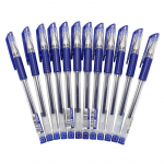 12 tk 0,5 mm sinine/punane/must geeltindipliiatsid Kontori &uuml;li&otilde;pilaste uuring 12PC pen sinine