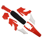 7 V&auml;rvi Apollo Plastikust K&uuml;ljekatted Kehakomplektid Eesmise numbrim&auml;rgi Porikas Istmepadjaga 47cc 49cc Apollo Mini Motokrossile punane