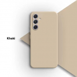 Samsung A55 A54 5G &uuml;mbrise jaoks, pehme vedel silikoonist telefoni&uuml;mbrised Funda jaoks Samsung Galaxy A55 A54 A 55 54 5G p&otilde;rutuskindel pehme kate For Samsung A54 5G khaki