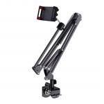 1 tk tahvelarvuti hoidik voodi jaoks 90 cm metallist k&auml;epidemega 360&deg; p&ouml;&ouml;rleva voodi tahvelarvuti kinnitusaluse jaoks iPadi aluse jaoks 4,7&ndash;10,2 tolli telefoni tahvelarvuti kronstein