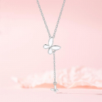 Originaalne Tutt Butterfly Kaelakee Ehted Naiste Ni&scaron;&scaron; Lihtne Haldjas Lehviv Temperament Pendelk&auml;ija roostevabast terasest rangluukett