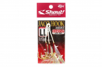 Shout JH-02 Jaco Hook Rigged Assist Rainbow Feather Suurus LL (2/0) (8044)