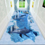 3D Koridorivaibad Esiku Elutoa Kaunistamiseks Kodu Hotelli Fuajee Pikk Vaip Trepi Ala Vaip Sissep&auml;&auml;su Uksematt W80*H200CM