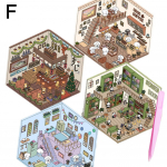 4 tk DIY miniatuurne stseen 3D kleebis armas multikas stseen Stereoskoopilised Korea kleebised X9G5 jaoks F-4PCS