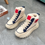 Naiste vabaaja lumesaapad, libisemiskindlad n&ouml;&ouml;riga tursked platvormiga pahkluupapud kunstkarusnahast vooder Talvine soe, l&uuml;hikeste saapadega k&otilde;ndimistossud naistele 38 sinine