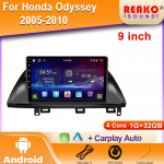 Android Honda Odyssey 2005-2010 jaoks Autoraadio Multimeedia GPS-navigatsioon Traadita Carplay 2 DIN-ekraaniga Stereo 4G Peaseade 4 core 1GB+32GB carplay