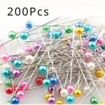 300 tk mitmev&auml;rvilised p&auml;rlipeaga tihvtid: Suured pead, lihtne kasutada, sobivad ideaalselt &otilde;mblemiseks ja meisterdamiseks (koos kastiga) 300PcsRandom Color