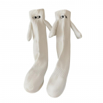 1 paar Klubi Kuulsus Ins Mood Naljakas Loominguline Magnett&otilde;mme K&auml;ed Must Valge Multikas Silmad Paarid Sox Sokid One Pair valge
