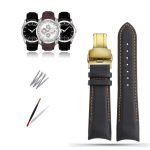 Klassikaline 22/23/24 mm ehtsast vasika nahast kellarihm Tissoti kella jaoks T035627/617/407 seeria kellarihm Butterfly pannal 22mm