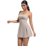 Auroth Naiste Kitsad Varrukateta Kombinesoonid &Uuml;hev&auml;rvilised Joogakombinesoonid Suvised Seksikad Ilusad Seljaosa Bodysuit XL khaki