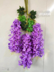 Kunstlik wisteria viinapuu lae- v&otilde;i aknakaunistuseks - pika niidiga imiteeriv taim 6 leaves