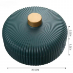 Uus hele luksuslik puuviljavaagen kodu elutuba diivanilaud Lihtne kommikarp kaanega suupistekarp kuivatatud puuviljataldriku hoiukarp valge