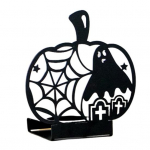 Halloweeni k&otilde;rvitsa k&uuml;&uuml;nlahoidja &Ouml;&ouml;kull nahkhiir &Auml;mblikkummitus Teek&uuml;&uuml;nla k&uuml;&uuml;nlaalus Metallist k&uuml;&uuml;nlajalg Dekoratsioon Lauasild Keskosa t&ouml;&ouml;laua ornament B