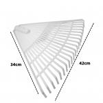 Aia-lehereha, plastikust rehapea P&otilde;&otilde;sa-rohureha Aiarehapea vahetus Aia- ja murupuhastust&ouml;&ouml;riist aiapidamiseks Telkimiseks Koguge lehti pr&uuml;gi punane