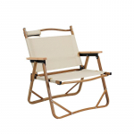 Kokkupandav puidust terastool Kaasaskantav autosse kinnitatav &uuml;likerge kalap&uuml;&uuml;gitool Camping Outdoor Kermit tool beež