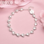 925 Sterling h&otilde;be AAA tsirkoonist s&uuml;damekujuline k&auml;ev&otilde;ru Moodsad pulmaehted 20CM