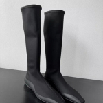 Naiste kingad 2024. aasta soodusm&uuml;&uuml;gis 2024. aasta uute varrukatega naiste saapad Talvised kandilise varbaga seemisnahast tugeva toruga, lamedad venitussaapad Zapatillas Mujer 37 must