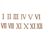 12 tk DIY kella osade numbrid arvud Numbrid Asenda Rooma tarvikud Seina puidust kell asendamiseks 3x3cm helepruun v&auml;rv