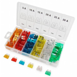 200 tk Auto labidaga kaitsmete komplekt Veoauto Paat Autot&ouml;&ouml;stus Keskmised kaitsmed 5A 10A 15A 20A 25A 30A Mootorratta vooluahelakaitse karbiga