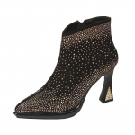 Mood Talv Luksusbr&auml;nd Bling Pahkluu Naiste Saapad Terava Ninaga K&otilde;rge Kontsaga Platvorm &Uuml;hev&auml;rvilised Kingad Kristallpumbad Botas Mujer 38