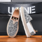 Moodsad L&otilde;uendkingad Meestele 2024 Kevad/Suvi Uued Hingavad Slip-On Meeste Vabaaja Kangast Kingad Higiimavad K&otilde;ndimiseks Espadrillid 39 punane