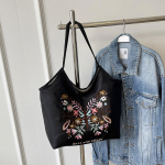 Suvine uus moekas tikitud ostukott Butterfly stiilis &uuml;he &otilde;laga suure mahutavusega k&auml;ekott