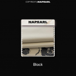 1 tk NAPEARL 70-80% valgust blokeerivad romantilise roosiprindiga k&uuml;lgpaneeliga pimenduskardinad magamistuppa, elutuppa, kodukaunistuseks W(75+125)cm x L260cm must