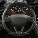 Auto rooli kate Mikrokiudnahk 38cm Libisemisvastane Seat Tarraco Arona Ateca Ibiza Toledo Mii Leon Arosa Exeo ST FR