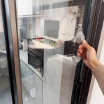 Isekleepuv iminapp uksek&auml;epide Libisemisvastane ohutu k&auml;epidemega ukset&otilde;mme Tugev kleepumine J&auml;ljevaba, mulgustumatu uksek&auml;epidemega kapp white