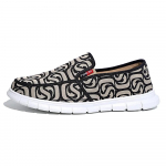 Meeste l&otilde;uendist vabaajajalatsid suvine tr&uuml;kiga hingav sportlik pealtlibistatav loafer t&auml;navatrend lamedad s&otilde;idukingad Zapatillas Hombre 39 must