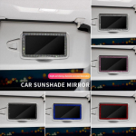 Diamond Crystal automeigipeegel auto sisepeegel p&auml;ikesevarjutav visiir HD peegel auto stiilis l&auml;ikivad autotarvikud naistele must