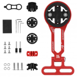 Reguleeritava nurgaga pikendatud rattakompuutri kinnitusega jalgratta stopperi spidomeetri kinnitushoidik Bike Light Sport Action kaamerale punane