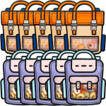 30/2tk Multikas isesulguvad suupistekotid Koolikoti kujuga biskviit-kommid K&auml;ekotid Lastep&auml;evaks Lapsed S&uuml;nnip&auml;evakingituste pakkimiskott 2pcs&18x21cm