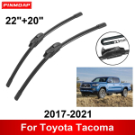 Auto klaasipuhasti Toyota Tacoma 2017-2021 22 + 20 eesmised tagumised klaasipuhasti terad Harjad L&otilde;ikuri tarvikud 2017 2018 2019 2020 2021 must