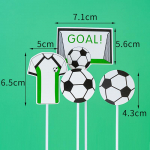 Baby Boy Favor Football Party Cake Topper Decor jalgpalli kaunistuste jaoks