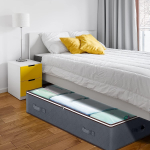 1 tk suur kokkupandav k&auml;epidemetega hoiukott, n&auml;htav aken voodi all, korduvkasutatav kast 60*45*15cm hall