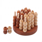 Four in A Row Chess Thinking 6 Years Table Games Kids Wooden Family Portable Puzzle