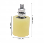 Paksendatud laager nailonist juhikuga rullv&auml;rava rattad - libisevate v&otilde;i konsoolv&auml;ravate positsioneerimisjuhik Ukse ratta &uuml;mberp&ouml;&ouml;ramine C