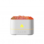 V&auml;rvilise leegiga aroomiteraapia niisutaja &ouml;&ouml;lamp - Vulkaani disain must
