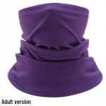 Winter Plus Velvet Unisex Magic Sall: Fliisist kaela soojendaja ja rattamask Adult; One Size tumelilla v&auml;rv