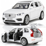 Uus 1:32 Volvo XC90 maastur sulamist automudel Survevalatud metallist mudel Heli ja valgus Laste m&auml;nguasi auto Keskkonsool Kaunistused Lastele Poistele Kingitus valge
