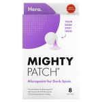 Hero Cosmetics, Mighty Patch, Micropoint tumedate laikude jaoks, 8 plaastrit purple