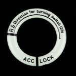 2 TK 3D Geel h&otilde;&otilde;guv v&otilde;tmehoidja kleebis helendav s&uuml;&uuml;tel&uuml;liti kate auto stiilis ring valgusdekoratsioon universaalne auto mootorratas sinine