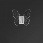 Luksuslik liblikakonks tsingisulamist seinale paigaldatav stantsitud konks koti, m&uuml;tsi, riiete, r&auml;tiku riidepuu kodukaunistus h&otilde;be