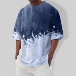 Meeste T-s&auml;rgid T-s&auml;rgid Graafiline Tekst Pool3D Printimine T&auml;nava vabaaja l&uuml;hikeste varrukatega tr&uuml;kitud r&otilde;ivad Basic M