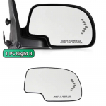 Tahavaatepeegli klaas Ukse tiibpeeglid Soojendusega k&uuml;ljepeegli klaas Chevy Chevrolet Avalanche Silverado Suburban Tahoe jaoks