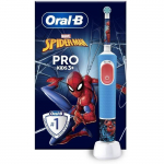 Brosse &agrave; dents &eacute;lectrique Oral-B Pro Kids 1 Manche Marvel Spider-Man, 1 Brossette, 3 Ans et Plus sinine