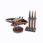 MOC Keskaegsed s&otilde;jav&auml;e ehitusklotsid S&otilde;durid Figuurid Aksessuaarid L&otilde;kketelk Transpordivanker S&otilde;jahobune Relv Tellised M&auml;nguasi