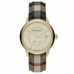 Burberry Kangaga kaetud nahast Unisex k&auml;ekell BU10001 40 mitmev&auml;rviline